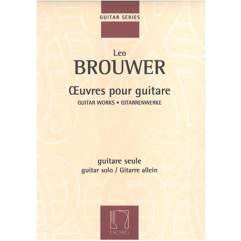Brouwer, Leo - Oeuvres pour Guitare