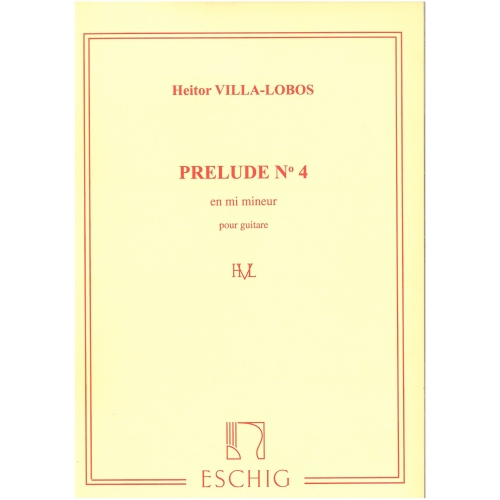Villa-Lobos, Heitor - Prélude n° 4 - extrait des Cinq Préludes