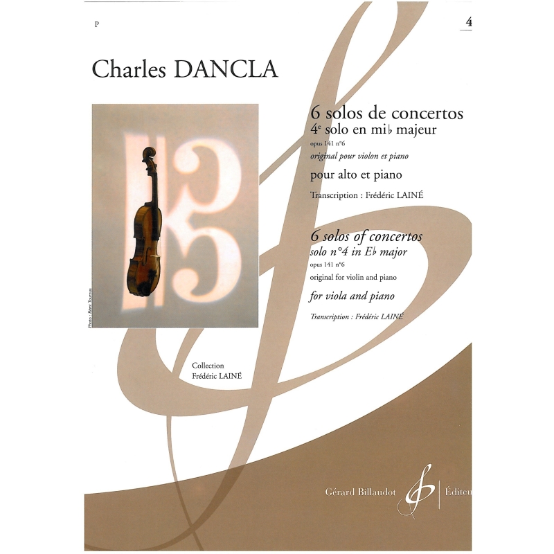 Dancla, Charles - Solo No. 4 in Eb major, op 141. No. 6