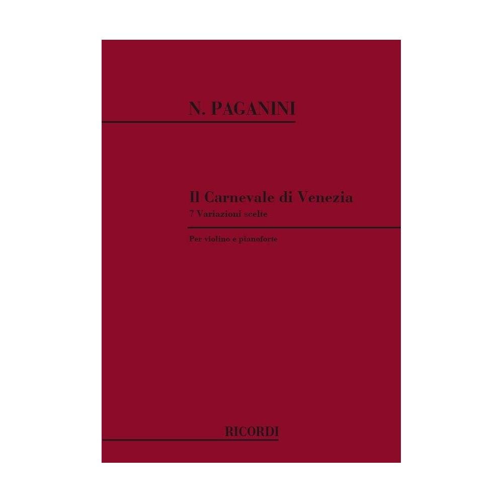 Paganini, The Carnival of Venice (Violin & Piano)