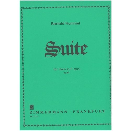 Hummel, Bertold - Suite op....