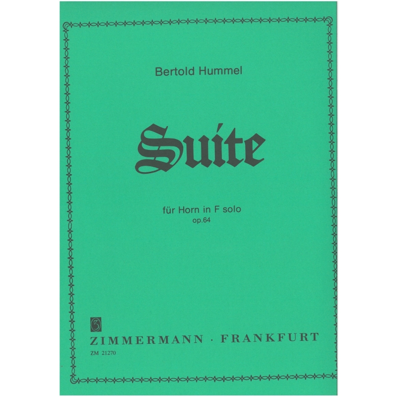 Hummel, Bertold - Suite Opus 64