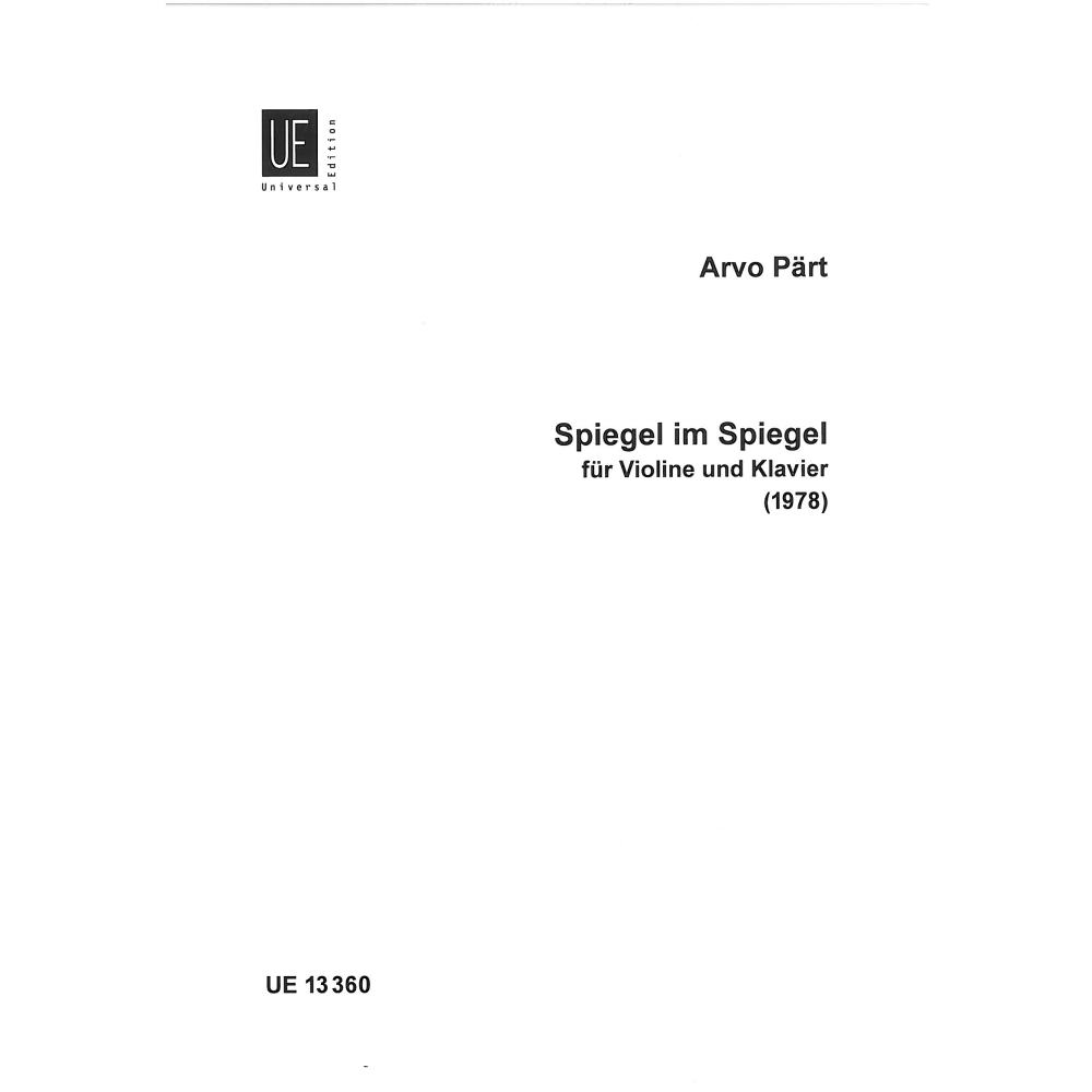 Part, Arvo - Spiegel im Spiegel