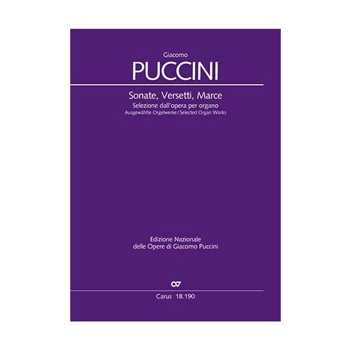 Puccini - Selected Organ Works: Sonatas, Verses, Marches