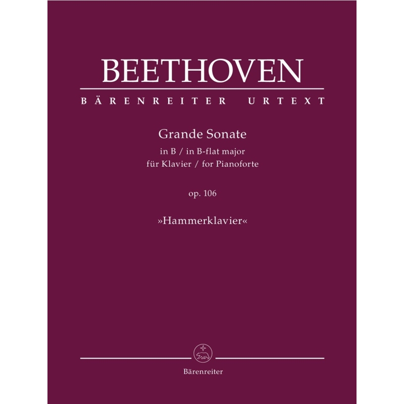 Beethoven, L.v - Grande Sonate for Pianoforte B-flat major op. 106 Hammerklavier