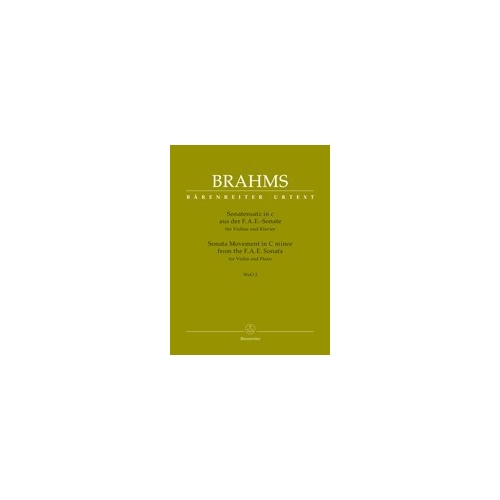 Brahms, Johannes - Sonata Movement in C minor