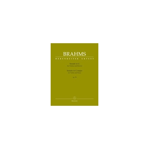Brahms, Johannes - Violin Sonata in G major