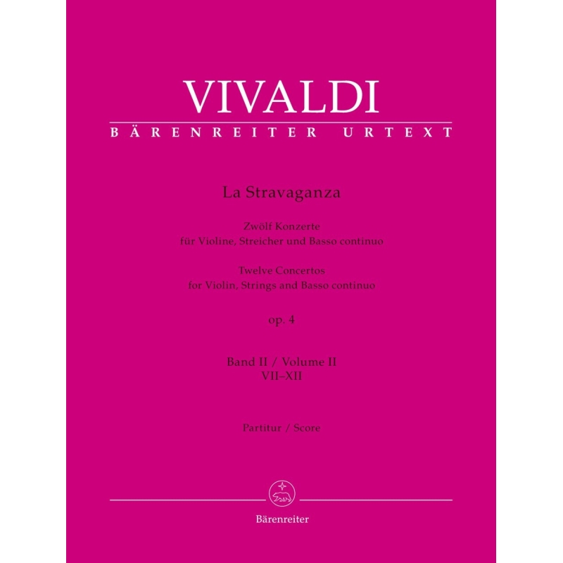 Vivaldi, Antonio - La Stravaganza Op.4 Volume 2 (Nos 7-12) (Full Score)