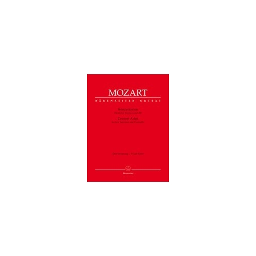 Mozart, W A - Concert Arias for Low Soprano (sic!!) & Alto