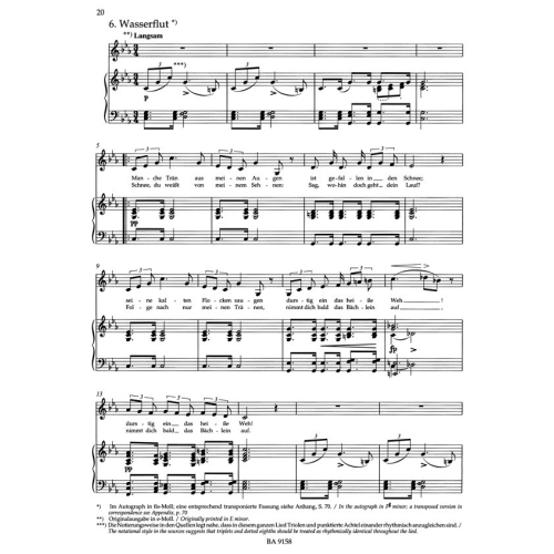 Schubert, Franz - Winterreise, Op.89 (D.911) Low Voice (Urtext).
