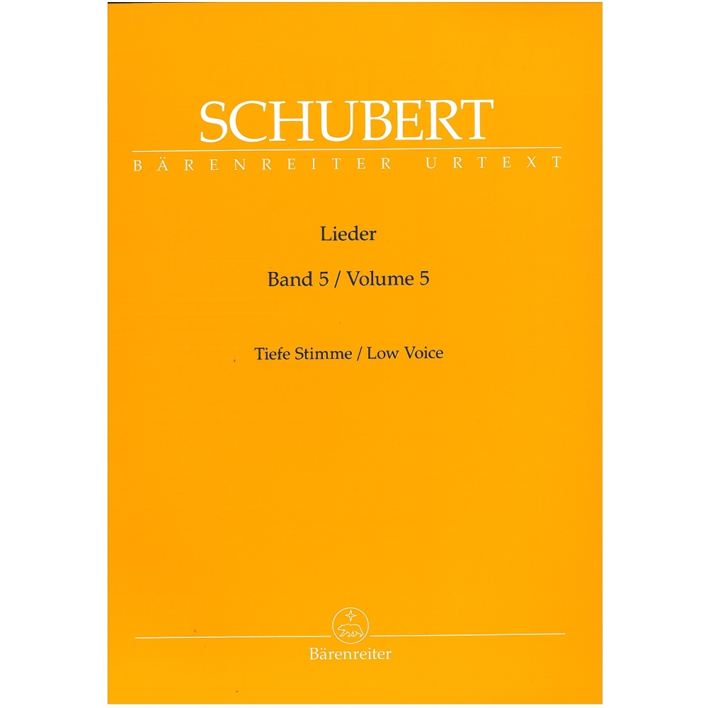 Schubert, Franz - Lieder Volume 5, Low Voice