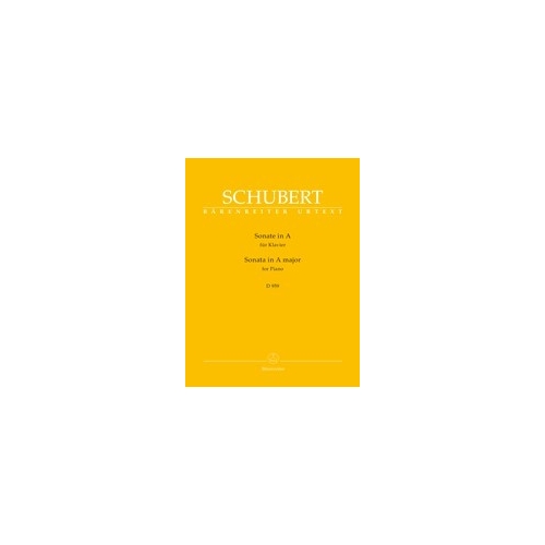 Schubert, Franz - Piano Sonata in A major D959