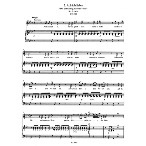 Mozart, W A - Aria Book 2: Soprano (Urtext).