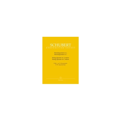 Schubert F. - String Quartet in A minor (Rosamunde) (D.804) (Op.29),