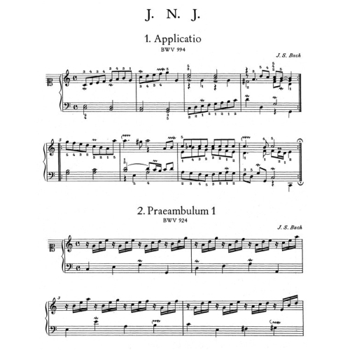 Bach J.S. - Little Notebook for Wilhelm Friedemann Bach (Urtext).