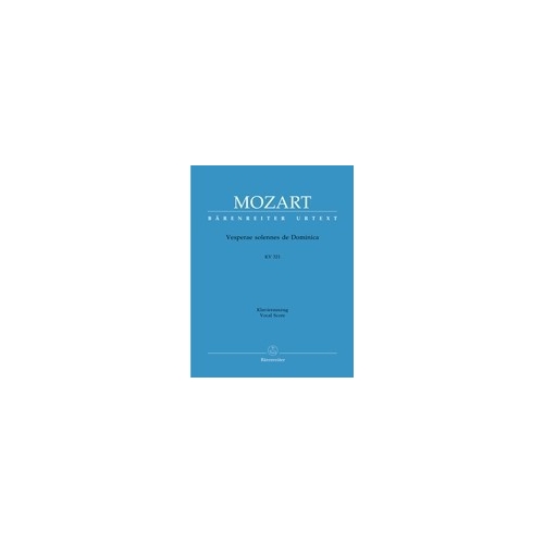 Mozart, W A - Vesperae solennes de Dominica (K.321) (Urtext).