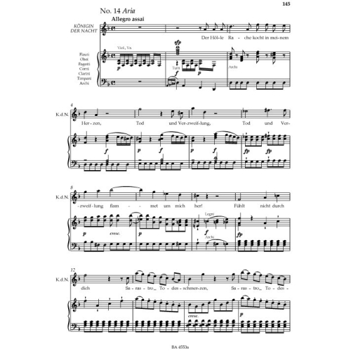 Mozart, W A - Die Zauberflöte / Magic Flute (G) (K.620) (Urtext).