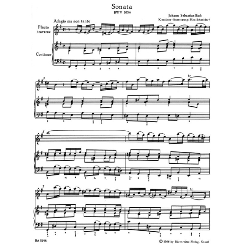 Bach J.S. - Four Flute Sonatas