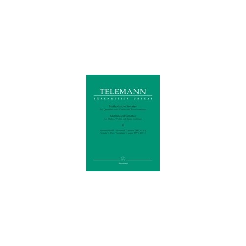 Telemann G.P. - Methodical Sonatas, Vol. 6: D minor, C (Urtext).