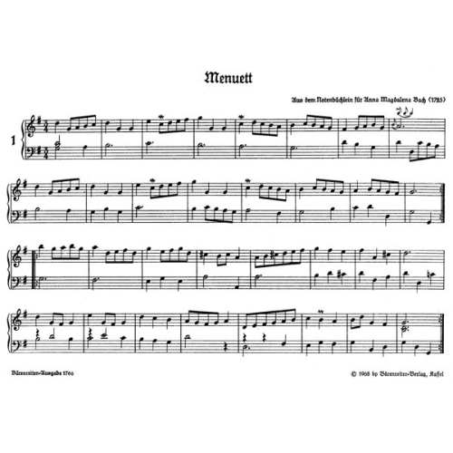 Bach J.S. - Little Piano Pieces (33 Compositions).