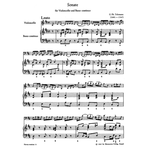 Telemann G P - Sonata in D (from Der getreue Musikmeister).