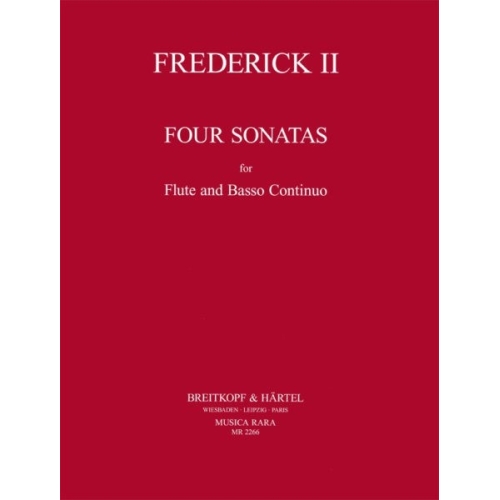 Frederick II - Four Sonatas, Spitta Nos 21, 40, 76, 83