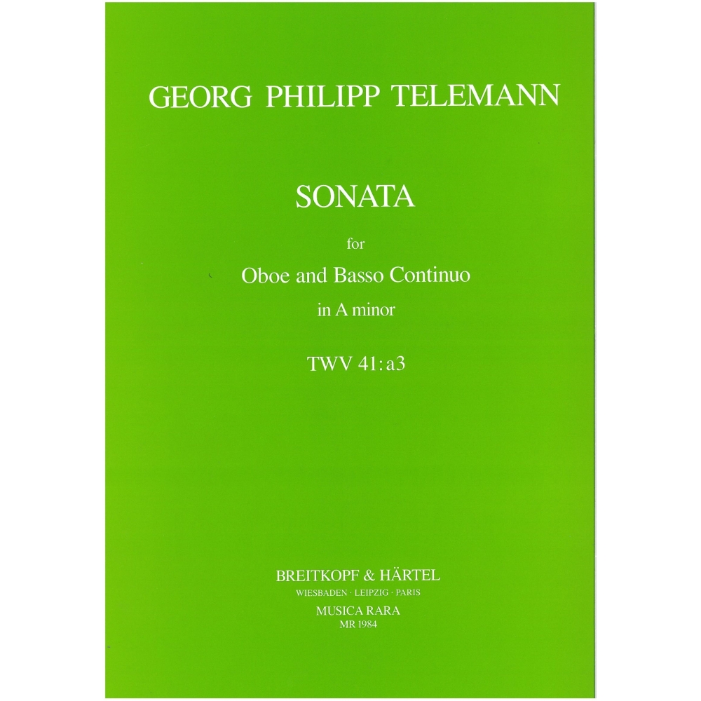 Telemann, Georg Philipp - Sonata in a TWV 41:a3 TWV 41:a3 