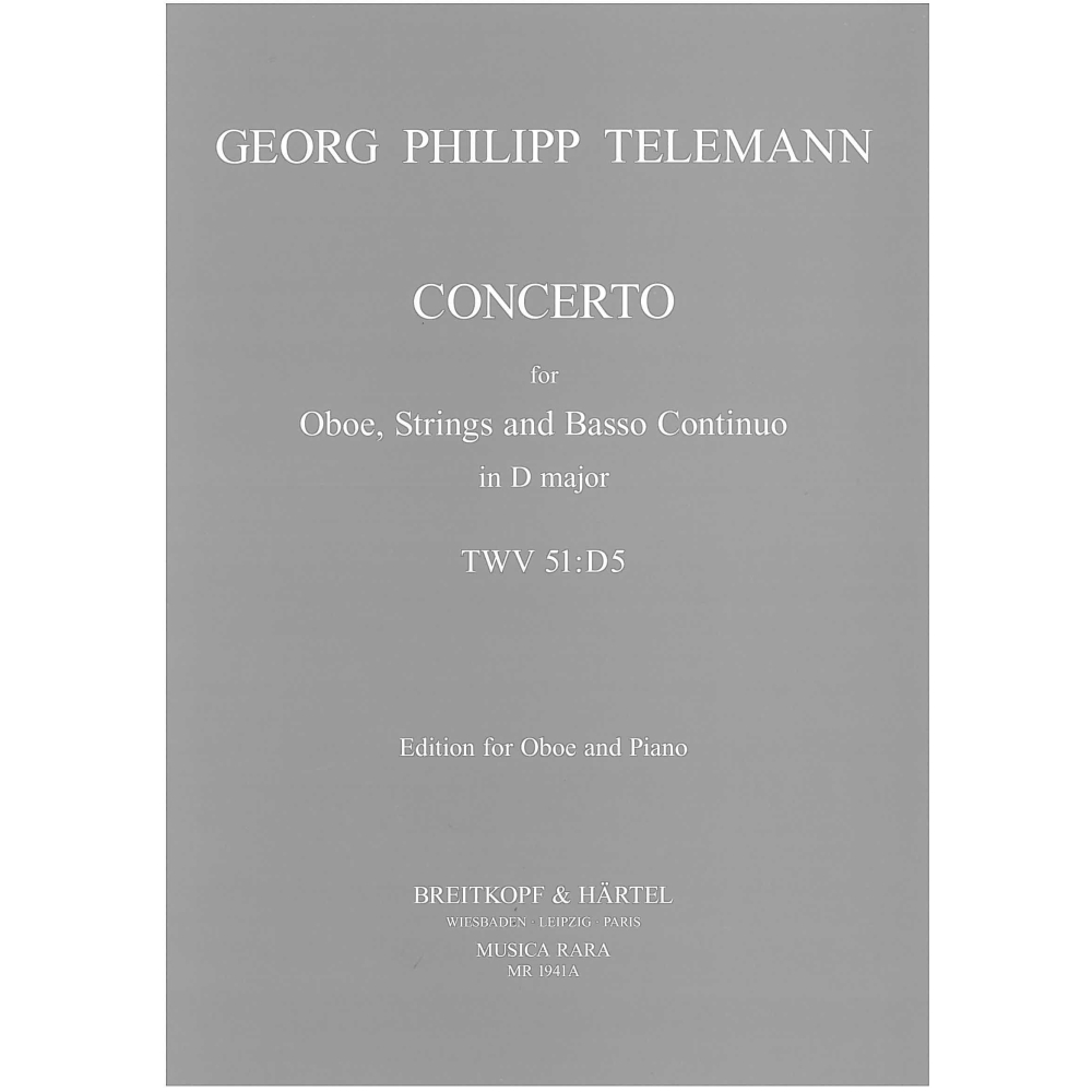 Telemann, G P - Oboe Concerto in D TwV51:D5