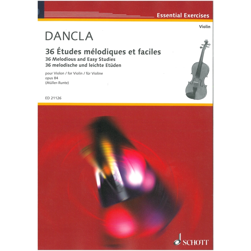 Dancla, Charles - 36 Melodious and Easy Studies, for violin op 84