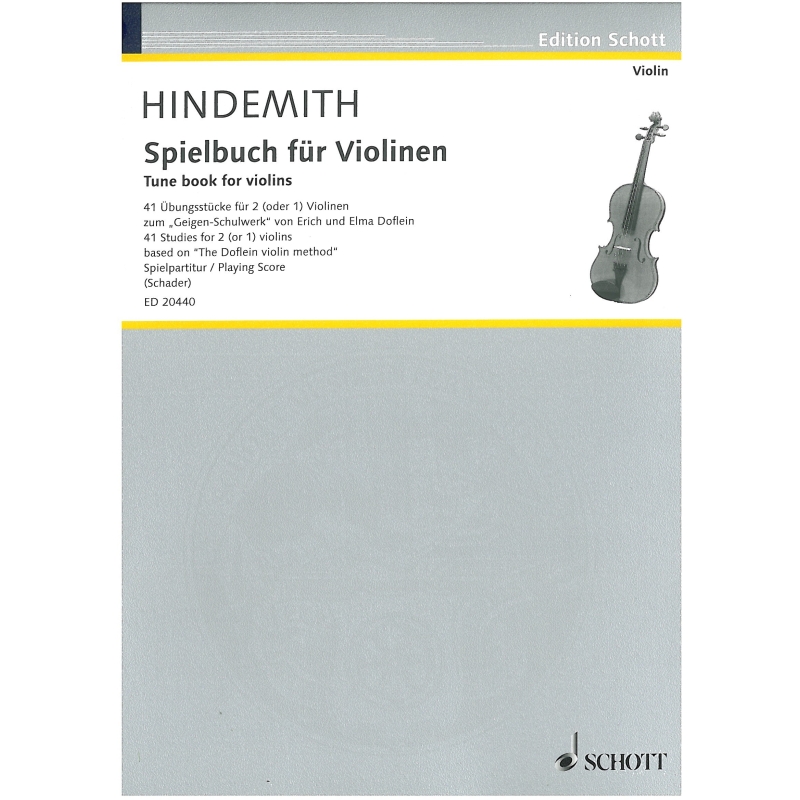 Hindemith, Paul - Tune book for violins.