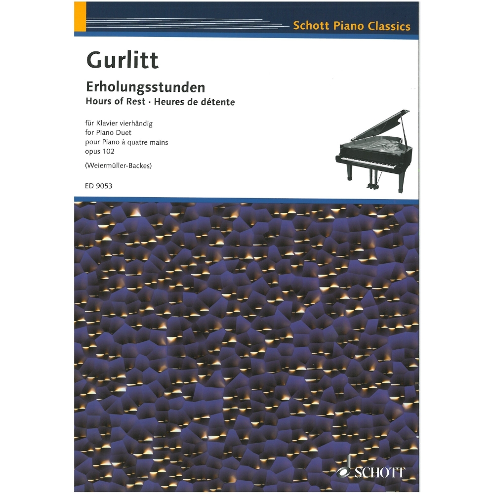 Gurlitt, Cornelius - Hours of Rest for piano duet, op 102