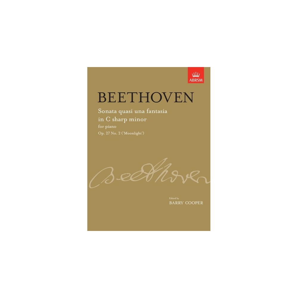 Beethoven, L.v - Sonata quasi una fantasia in C sharp minor, Op. 27 No. 2 ('Moonlight')