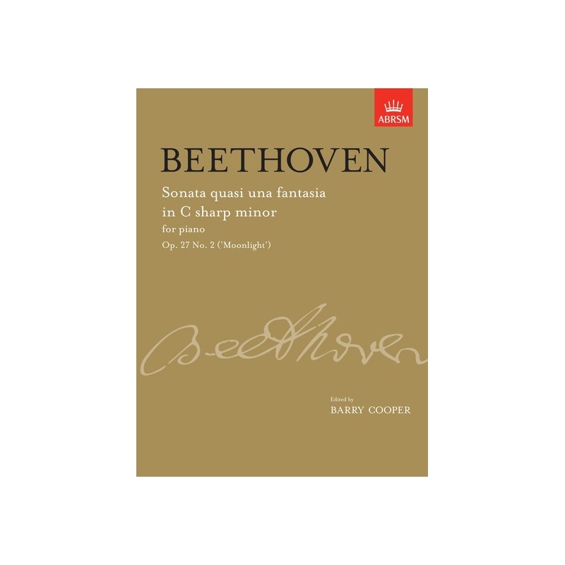 Beethoven, L.v - Sonata quasi una fantasia in C sharp minor, Op. 27 No. 2 ('Moonlight')
