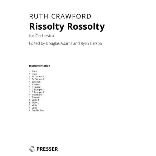 Crawford, Ruth - Rissolty Rossolty