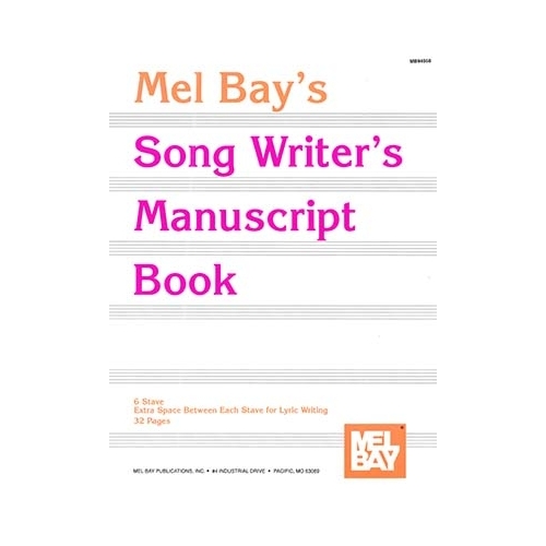 Song Writers Manuscript Book