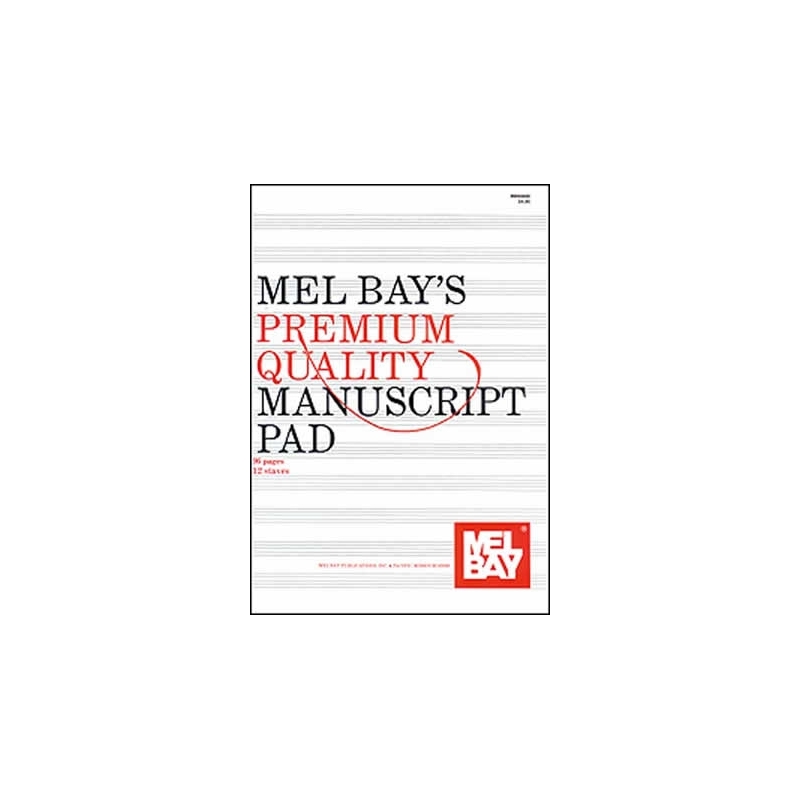 Premium Quality Manuscript Pad 12-Stave