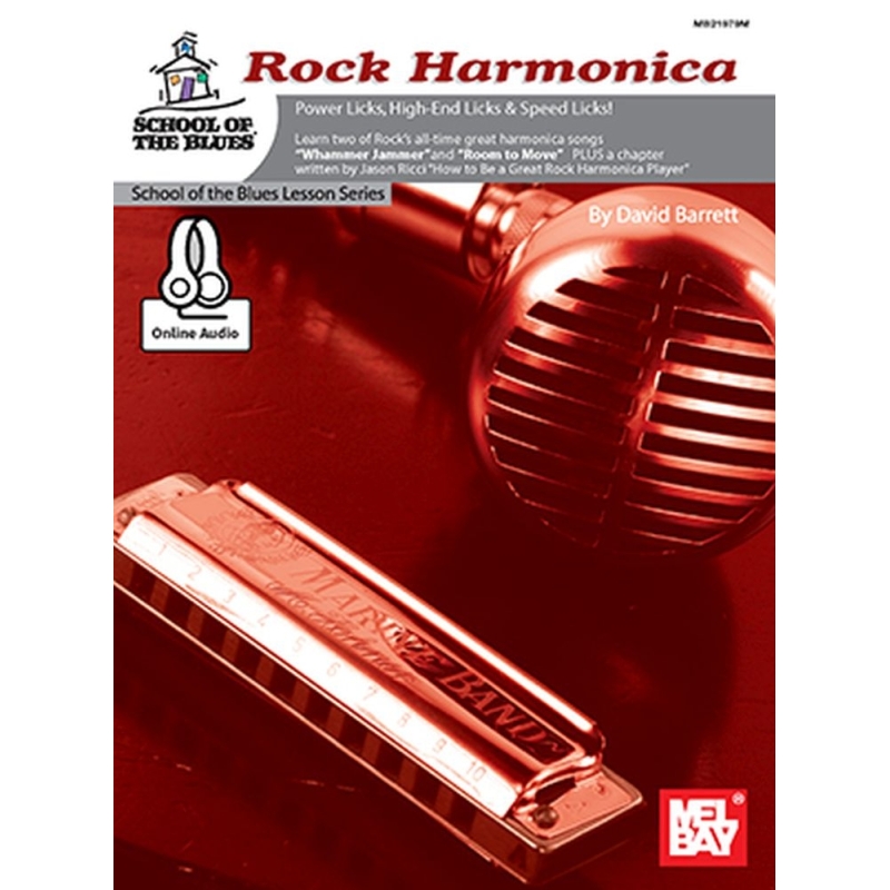Barrett, David - Rock Harmonica Book With Online Audio