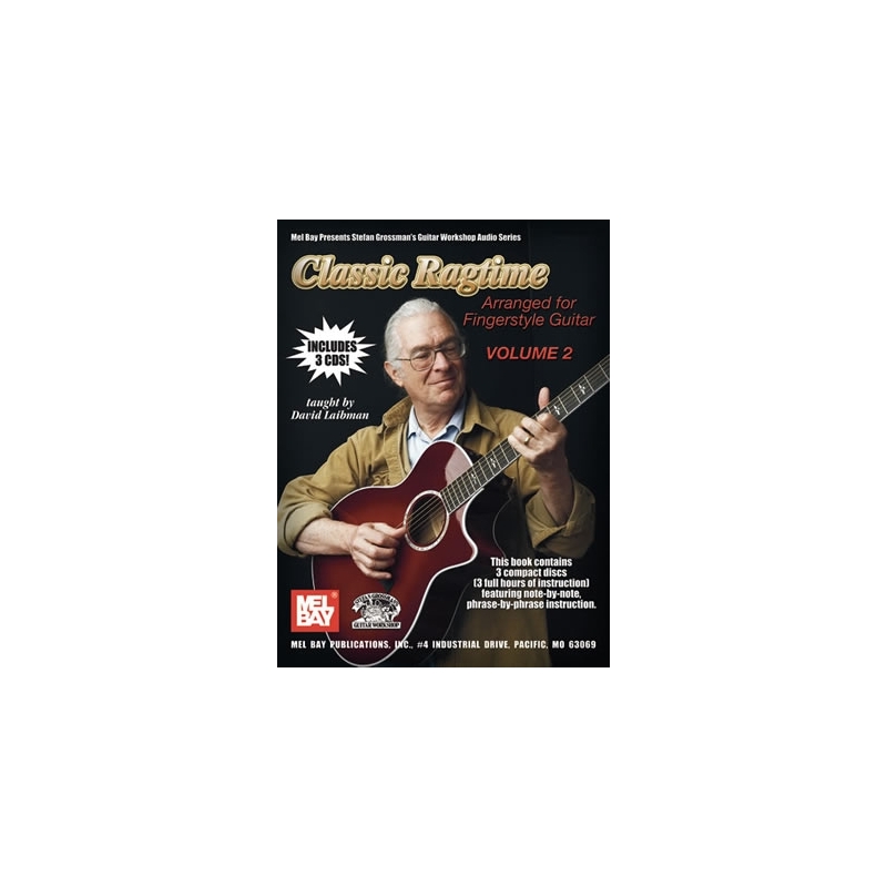 Classic Ragtime Guitar, Volume 2 Book/3-Cd Set