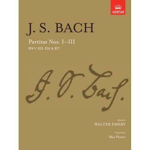 Bach, J.S - Partitas I-III