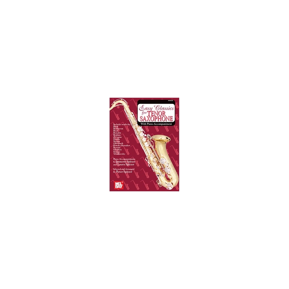 Easy Classics For Tenor Saxophone With Piano Acc.