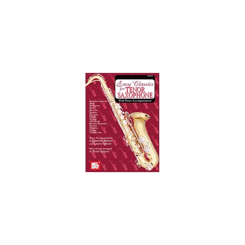 Easy Classics For Tenor Saxophone With Piano Acc.