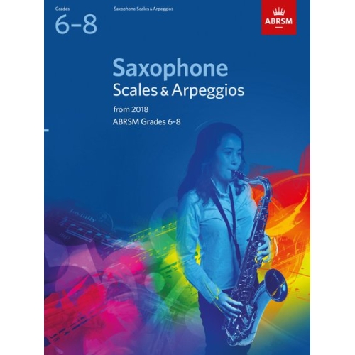 ABRSM Grades 6-8 Saxophone Scales & Arpeggios from 2018