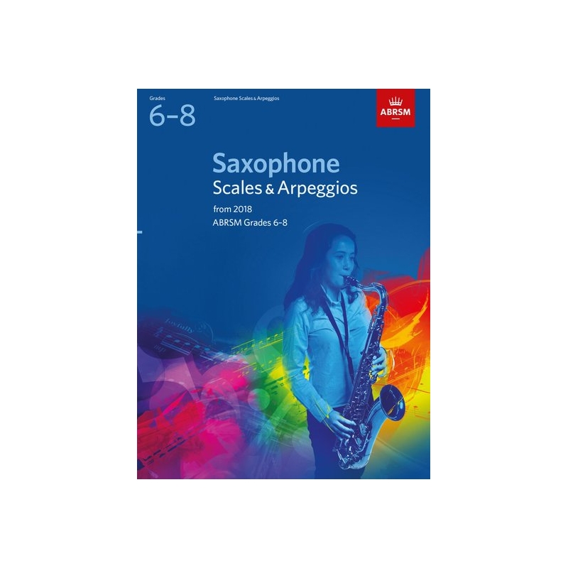 ABRSM Grades 6-8 Saxophone Scales & Arpeggios from 2018