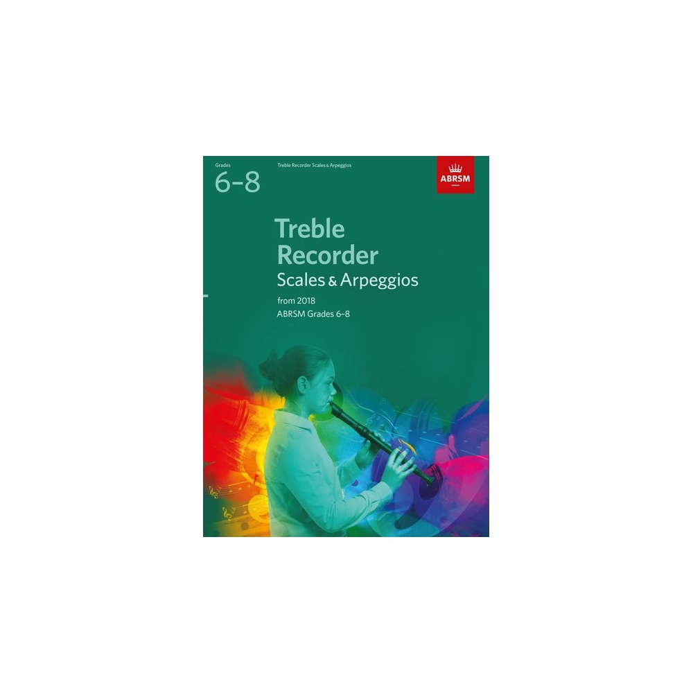 ABRSM Grades 6-8 Treble Recorder Scales & Arpeggios from 2018