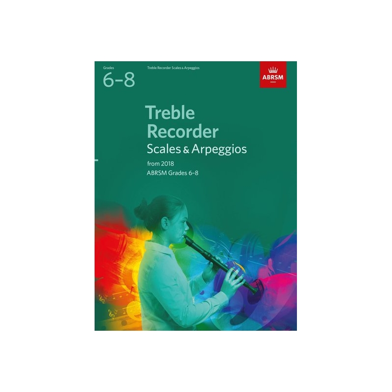 ABRSM Grades 6-8 Treble Recorder Scales & Arpeggios from 2018