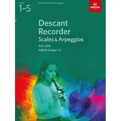 ABRSM Grades 1-5 Descant Recorder Scales & Arpeggios from 2018