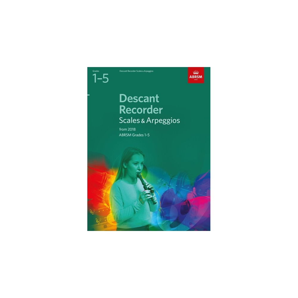 ABRSM Grades 1-5 Descant Recorder Scales & Arpeggios from 2018