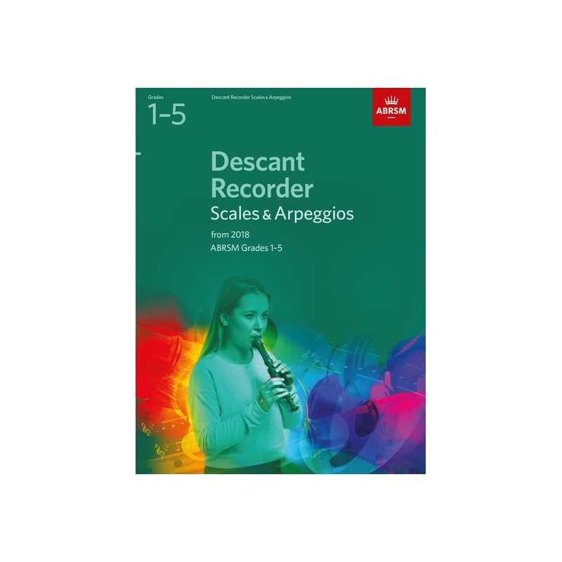 ABRSM Grades 1-5 Descant Recorder Scales & Arpeggios from 2018