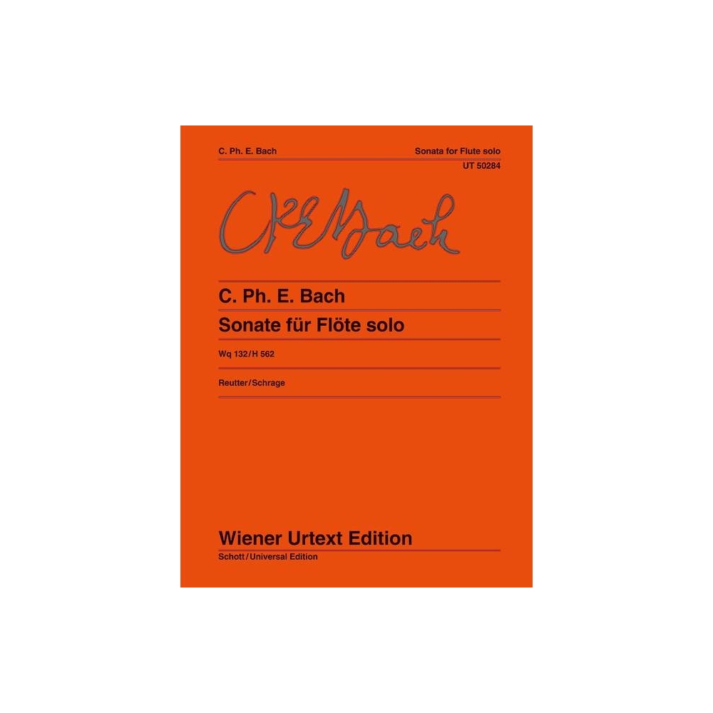 Bach, Carl Philipp Emanuel - Sonata A minor for flute solo Wq 132/H 562 
