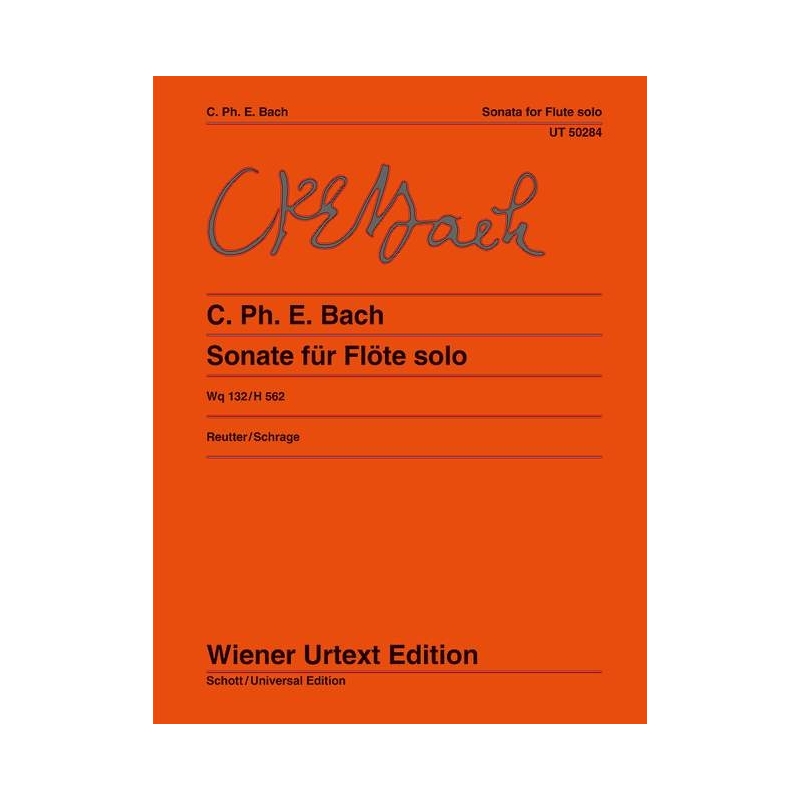 Bach, Carl Philipp Emanuel - Sonata A minor for flute solo Wq 132/H 562 
